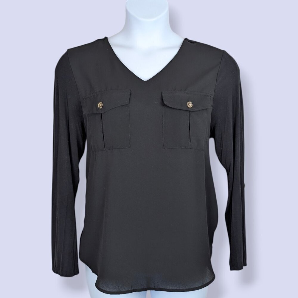 Lily Morgan Black Long Sleeve Top